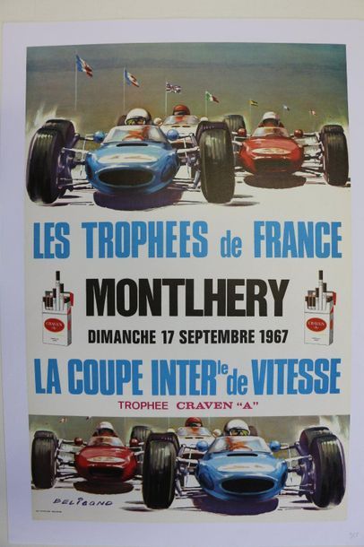 Montlhéry, September 17, 1967. Canvas poster....