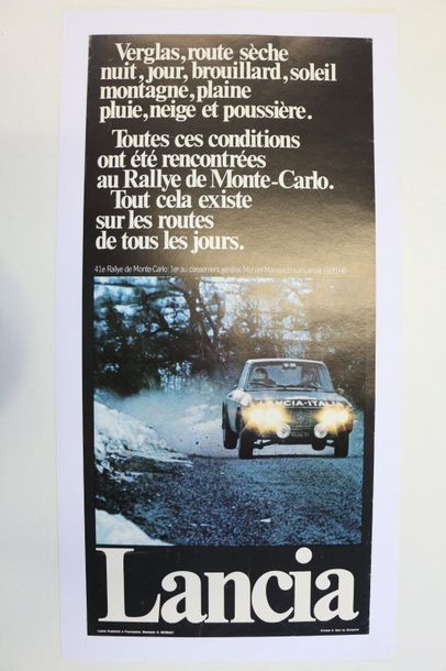 Lancia Monte Carlo, 41st. Canvas poster....