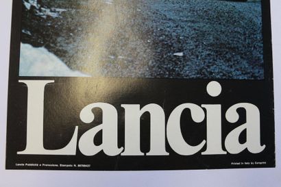 null Lancia Monte Carlo, 41eme. Affiche entoilée. 68,5x32,5cm