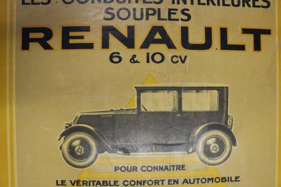 null Renault 6-10hp. Canvas poster. 108x74cm