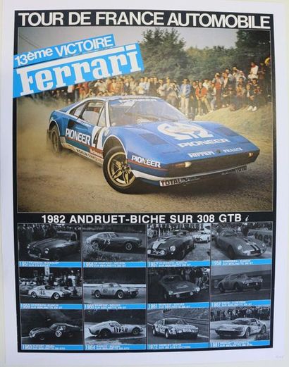 Ferrari Pioneer, Tour Auto, blue. Canvas...