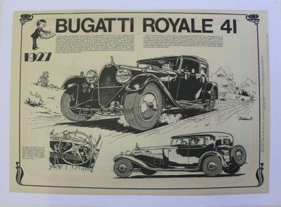 Bugatti Royale 4L, Jidehem 1978; Poster canvas....