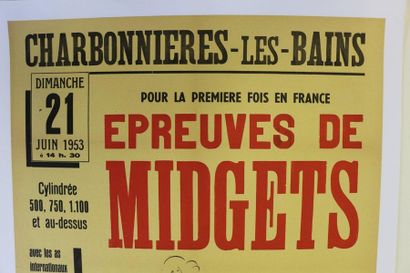 null Charbonnières les Bains, Midgets. Canvas poster. 80x60cm