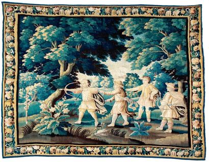 null FELLETIN 

Tapestry of the Felletin Manufacture. Late 17th century. 

King L....