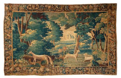 Aubusson Tapestry in wool and silk, late...