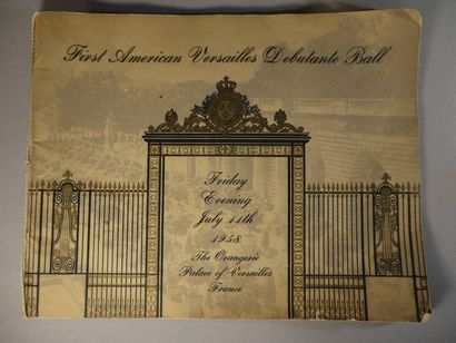 null First American Versailles Debutante Ball - July 11, 1958 - 35x28 cm