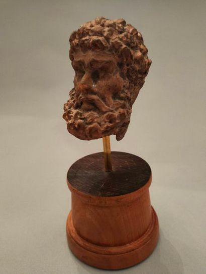 null Bust representing a bearded character - Terracotta - Antique direct work - Antique?...