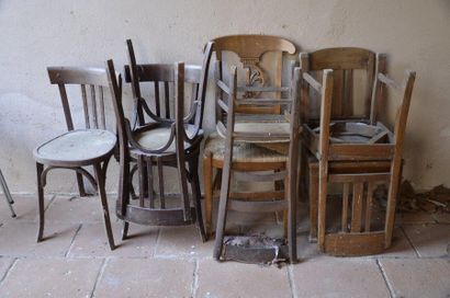 null 7 rustic chairs and Thoné style