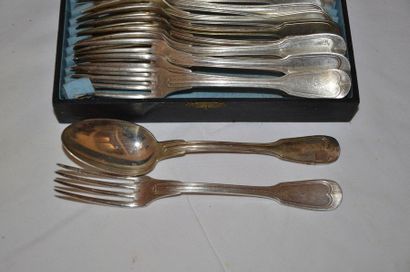 null 12 silver-plated cutlery, net model
