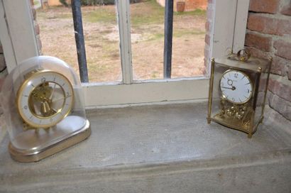 null Set of 2 globe clocks. In the state