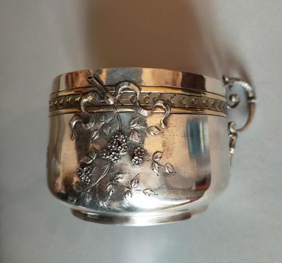 null Superb silver cup, Minerva punch - 218g - H: 6.5 cm - diameter: 9.5 cm