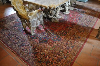 null TEBRIZ, carpet with central medallion, 390x287cm approx.