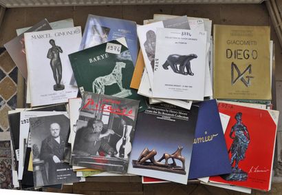 null Lot of 85 catalogues, most of them bound, from the sales of collections: Maeght,...