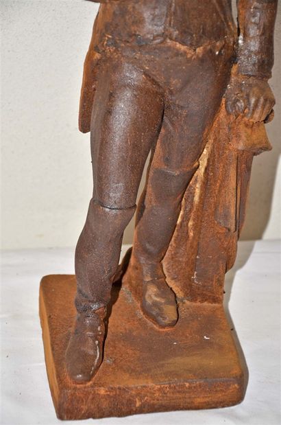 null Napoleon Bonaparte. Cast iron statue, Empire style. Ht. 55cm