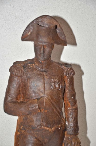null Napoleon Bonaparte. Cast iron statue, Empire style. Ht. 55cm