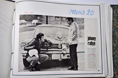 Johnny HALLYDAY Press Book of Johnny HALLYDAY and Henri CHEMIN on the 1967 Monte...
