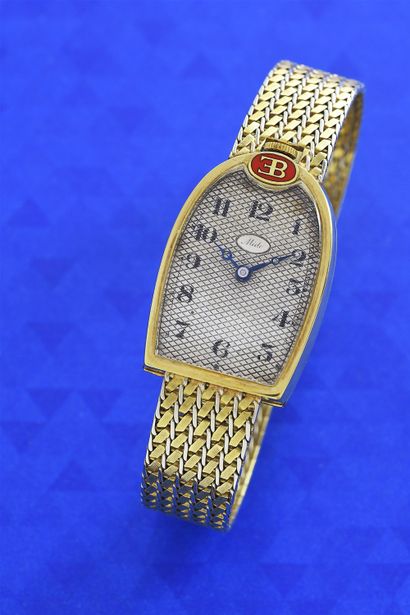 MIDO pour BUGATTI Ettore Bugatti's personal watch / yellow gold grille on yellow...