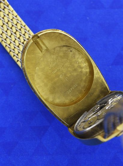 MIDO pour BUGATTI Ettore Bugatti's personal watch / yellow gold grille on yellow...