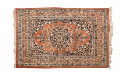 null TABRIZ carpet woven in the famous workshop of the master weaver DJAFFER, (Persia),...