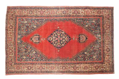 null Ferahan carpet woven in the workshops of the famous weaver MUSTAHAFIE (Persia),...