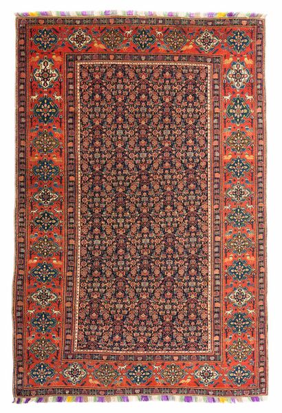 null Fine SENNEH carpet woven on multicolored silk chains (Persia), late 19th century

Dimensions...