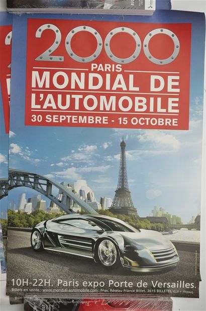 null Lot de 3 affiches: RUGBY: France-Argentine 2012 + Salon de l'Auto (Mondial de...