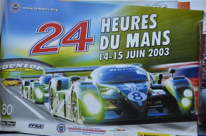 null Lot de 10 affiches 24 H du Mans: 1996, 1997, 1998, 1999, 2000, 2001, 2002, 2003,...