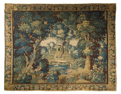 null 
"Verdure" Important and fine tapestry from Felletin, Aubusson region (Creuse,...