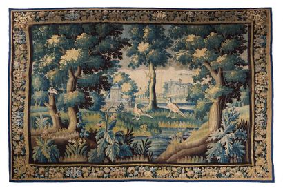 null 
Aubusson tapestry, early 18th century. "Verdure aux bustards" Technical characteristics...