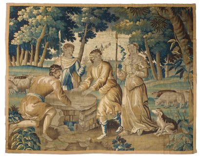 null 
Panel of tapestry Felletin (detour) 2nd part of the 17th century, probably...