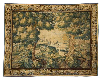 null 
Aubusson tapestry, early 18th century. "Greenery". Technical characteristics...