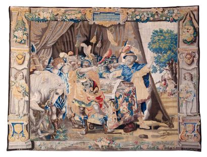 null 
17th century Brussels tapestry (after 1669), woven in the workshops of the...