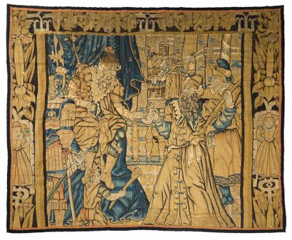 null 
Tapestry panel from the workshops of La Marche. (France) end of XVIth and beginning...