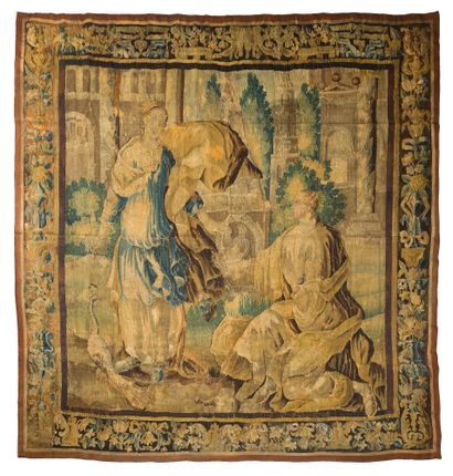 null 
Important tapestry of Aubusson. Late 17th and early 18th century. Hera (the...
