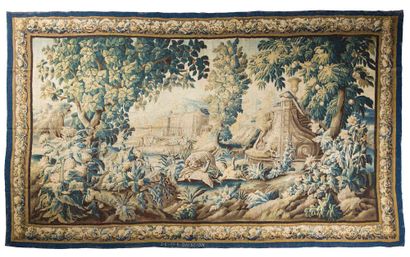 null 
AUBUSSON
Important tapestry of the Royal Manufacture of Aubusson. Beginning...