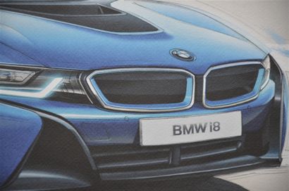 null Lithographies: BMW i8 2014 - BMW M1 1978 (Guillaume LOPEZ) n° 154/280