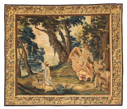 null Fine tapisserie de la fin du XVIe siècle, des ateliers des Manufactures Royales...
