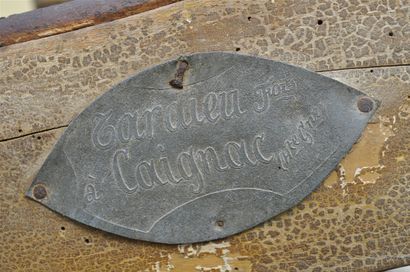 null Charrette. Plaque propriétaire: TARDIEU FOLS à CAIGNAC (Haute Garonne)