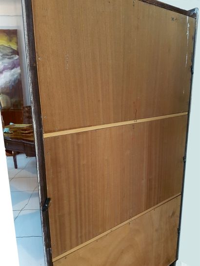null Silver cabinet with boxes from the 50's/60's in rosewood and blond wood for...