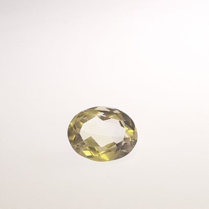Citrine - BRESIL - 11.60 cts CITRINE - From Brazil - Yellow color - Oval size - Weight...