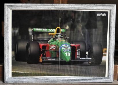 Benetton B189 N° 19, A. Nansini. Framed poster....