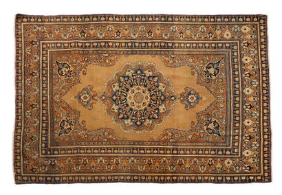 null TABRIZ carpet woven in the famous workshop of the master weaver HADJI-JALILI...