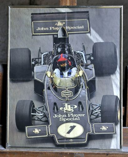 null Lotus 72 JPS N° 1, Fittipaldi. Poster encadré. 40x50cm