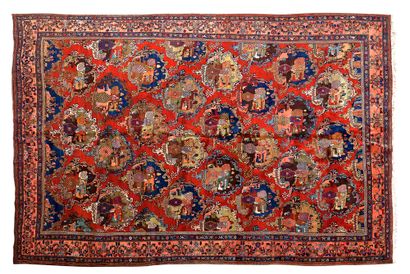 Important and original carpet BIDJAR (Persia),...