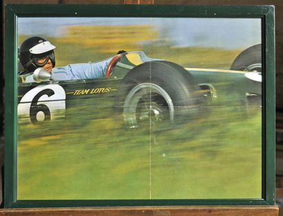null Lotus 33 N° 6, J. Clark. Poster encadré. 40x50cm