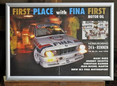BMW M3 Fina, 1er 24h Nürburgring 1992. Poster...
