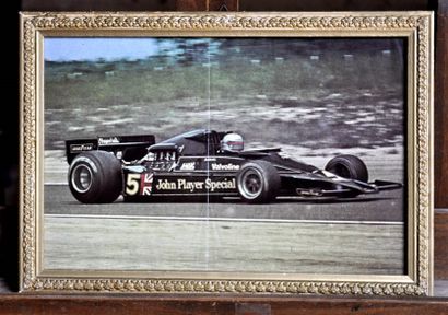 null Lotus 79 JPS N° 5, M. Andretti, Gran Prix de France 1978. Poster encadré. 5...