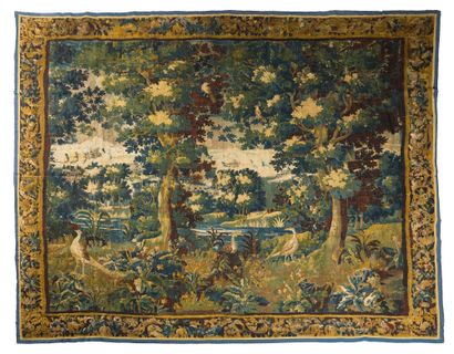 null Important and fine tapestry from the workshops of Felletin (Creuse region, near...