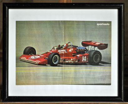 null Coyote Gilmore N° 14, AJ Foyt, Indy. Poster encadré. 40x50cm