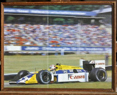 Williams FW 11 N° 5, Mansell. Poster encadré....